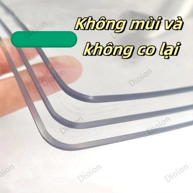 Tấm kính nhựa dẻo 1.5mm trải bàn trong suốt, chống thấm nước - Giá siêu ưu đãi 5 Tấm kính nhựa dẻo 1.5mm trải bàn trong suốt, chống thấm nước - Giá siêu ưu đãi 5