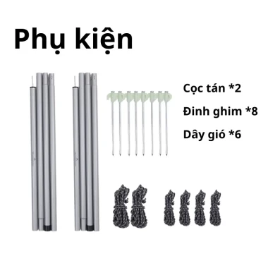 Tăng Bạt Cắm Trại Dã Ngoại Lục Giác - Chống Mưa Nắng, Giá Shock 1.9 Triệu 8 Tăng Bạt Cắm Trại Dã Ngoại Lục Giác - Chống Mưa Nắng, Giá Shock 1.9 Triệu 8