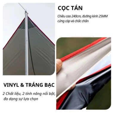 Tăng Bạt Cắm Trại Dã Ngoại Lục Giác - Chống Mưa Nắng, Giá Shock 1.9 Triệu 9 Tăng Bạt Cắm Trại Dã Ngoại Lục Giác - Chống Mưa Nắng, Giá Shock 1.9 Triệu 9