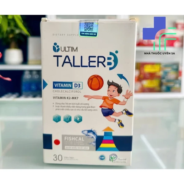 Canxi ULTIM TALLER XANH: Thành phần chính và cơ chế hỗ trợ chiều cao cho bé trai