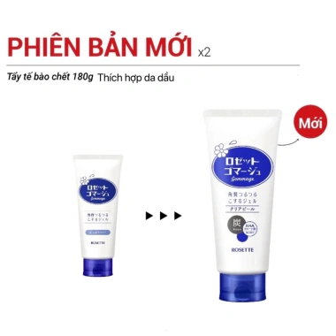 Tẩy da chết Rosette nội địa Nhật 120g giảm giá 125k da sáng mịn an toàn
