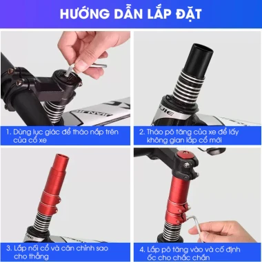 Tay Lái Xe Đạp Thể Thao Chống Mỏi NC01 - Giảm Mỏi Tay, Tăng Tốc Độ, Chỉ 115k! 5 Tay Lái Xe Đạp Thể Thao Chống Mỏi NC01 - Giảm Mỏi Tay, Tăng Tốc Độ, Chỉ 115k! 5