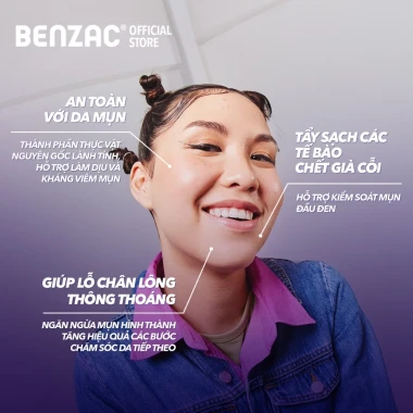 Tẩy Tế Bào Chết Mụn Đầu Đen Benzac Blackhead Control Scrub 60g Giá Rẻ 199k 3