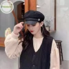 Terokk Dây Xích Mũ Nỉ Đen Phẳng Nữ Phong Cách Quân Đội Mùa Đông Du Lịch Giá Cực Sốc 71604đ 3