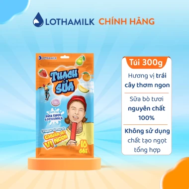 Thạch Sữa Lothamilk Mix Vị 300g Giảm Giá Cực Sâu - Chỉ 26500đ Túi Tiết Kiệm 3
