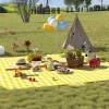 Thảm Cắm Trại Chống Ẩm Thấm Nước Di Động Giá Rẻ 43k - Tấm Ngủ Picnic Dày Dặn Du Lịch 8