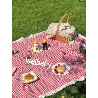 Thảm dã ngoại, đi biển, picnic ngoài trời dày dặn vibe Hàn Quốc kích thước 100*150cm 10 Thảm dã ngoại, đi biển, picnic ngoài trời dày dặn vibe Hàn Quốc kích thước 100*150cm 10