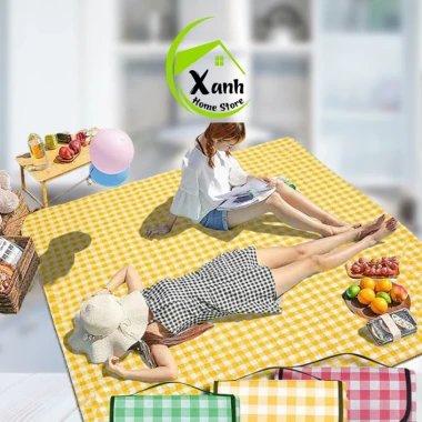 Thảm Du Lịch Gấp Gọn Chống Thấm 1m5x2m - Thảm Picnic Cắm Trại Giá Rẻ 39500đ 4 Thảm Du Lịch Gấp Gọn Chống Thấm 1m5x2m - Thảm Picnic Cắm Trại Giá Rẻ 39500đ 4