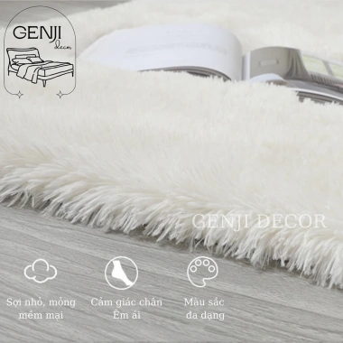 Thảm Lông Phòng Ngủ 1 Màu GENJI DECOR Cao Cấp - Giảm 36% Chỉ 57999đ 4 Thảm Lông Phòng Ngủ 1 Màu GENJI DECOR Cao Cấp - Giảm 36% Chỉ 57999đ 4