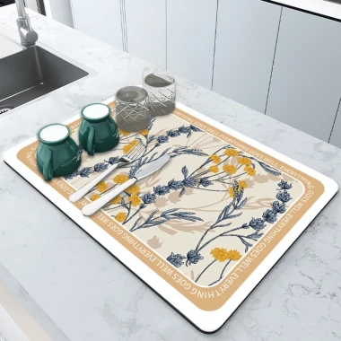 Thảm Lót Chén Dĩa Hoa Tulip - Thấm Hút Nhanh Khô, Giá Cực Sốc 45359đ 17 Thảm Lót Chén Dĩa Hoa Tulip - Thấm Hút Nhanh Khô, Giá Cực Sốc 45359đ 17