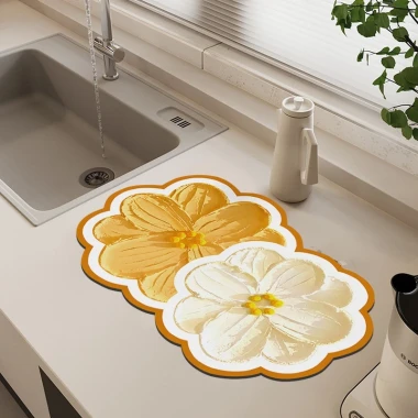 Thảm Lót Chén Dĩa Hoa Tulip - Thấm Hút Nhanh Khô, Giá Cực Sốc 45359đ 20 Thảm Lót Chén Dĩa Hoa Tulip - Thấm Hút Nhanh Khô, Giá Cực Sốc 45359đ 20