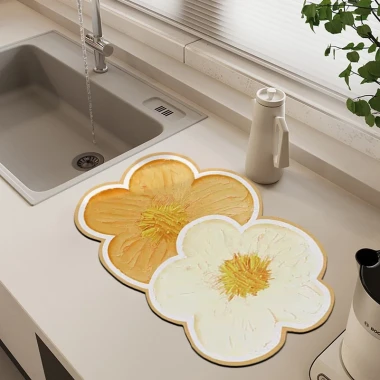 Thảm Lót Chén Dĩa Hoa Tulip - Thấm Hút Nhanh Khô, Giá Cực Sốc 45359đ 21 Thảm Lót Chén Dĩa Hoa Tulip - Thấm Hút Nhanh Khô, Giá Cực Sốc 45359đ 21
