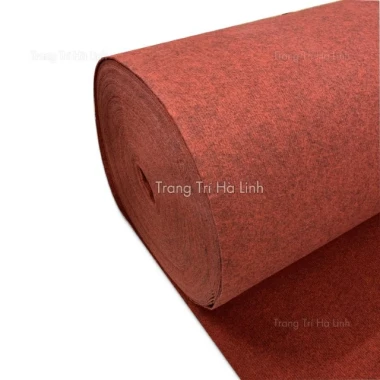 Thảm nỉ trải sàn văn phòng đỏ đô đẹp, giá rẻ chỉ 15000đ/m2, khổ 2m, dày 3mm 5