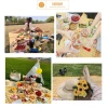 Thảm Picnic Dã Ngoại Chống Thấm Gấp Gọn Cắm Trại Du Lịch Caro Họa Tiết Giá Rẻ 42k 6