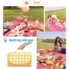 Thảm Picnic Dã Ngoại Chống Thấm Gấp Gọn Cắm Trại Du Lịch Caro Họa Tiết Giá Rẻ 42k 7