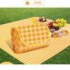 Thảm Picnic Dã Ngoại Chống Thấm Gấp Gọn Cắm Trại Du Lịch Caro Họa Tiết Giá Rẻ 42k 10