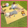 Thảm Picnic Dã Ngoại Chống Thấm Gấp Gọn Cắm Trại Du Lịch Caro Họa Tiết Giá Rẻ 42k 13