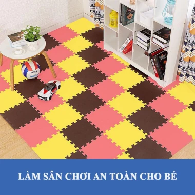 Thảm xốp EVA ghép sàn 30cmx30cm, tấm trải sàn bằng xốp an toàn cho bé 5 Thảm xốp EVA ghép sàn 30cmx30cm, tấm trải sàn bằng xốp an toàn cho bé 5