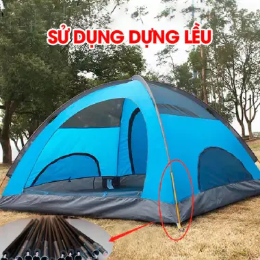 Thanh Chống Lều Carbon 16 Đoạn - Khung Lều Trại Vòm Lưới Trồng Rau Giá Chỉ 99k! 5