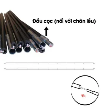 Thanh Chống Lều Carbon 16 Đoạn - Khung Lều Trại Vòm Lưới Trồng Rau Giá Chỉ 99k! 7