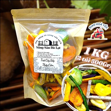 Thập Cẩm Sấy Đà Lạt 1KG - Snack Trái Cây, Rau Củ Sấy Giảm Giá 85k 2 Thập Cẩm Sấy Đà Lạt 1KG - Snack Trái Cây, Rau Củ Sấy Giảm Giá 85k 2
