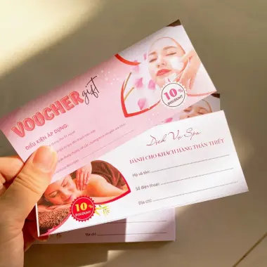 Thẻ Voucher Giấy 50 Thẻ, Size 145x60mm, Giảm Giá Còn 15.000đ - Mua Ngay 4