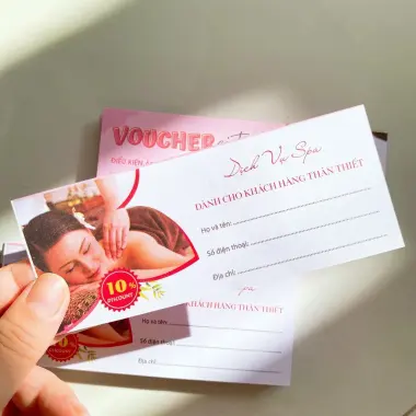 Thẻ Voucher Giấy 50 Thẻ, Size 145x60mm, Giảm Giá Còn 15.000đ - Mua Ngay 6
