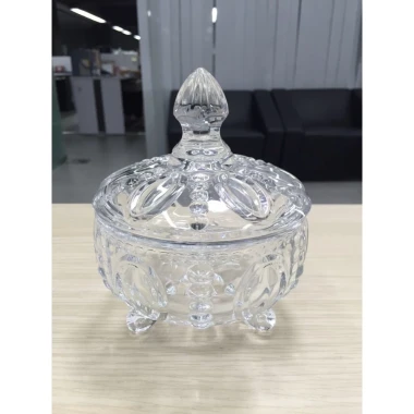 Thố mức thủy tinh pha lê 3 chân hũ đựng hạt dưa bí tết 12,5x15cm giá 39,000 4 Thố mức thủy tinh pha lê 3 chân hũ đựng hạt dưa bí tết 12,5x15cm giá 39,000 4
