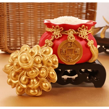 Thỏi Vàng May Mắn – Quà Tặng Phong Thủy kèm 100 Vàng Mini, 119.295/97.783