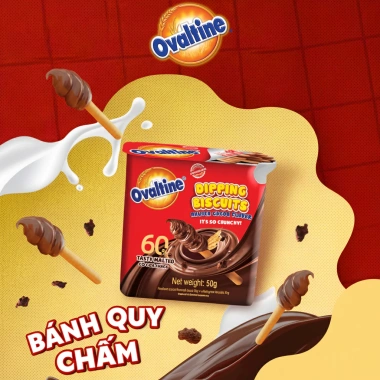 Thùng 12 hộp Bánh Quy Ovaltine chấm socola - 384.000đ - Giảm 16% ngon, béo ngậy