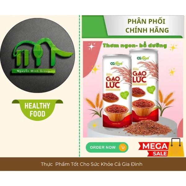 Hình ảnh sản phẩm Thùng 24 Lon Sữa Gạo Lứt Cg Food 245ml - Dinh dưỡng thực vật, Giá 288.000₫