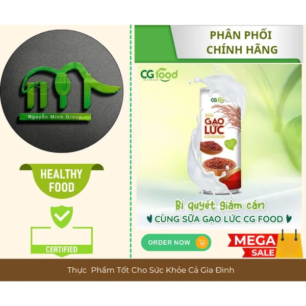 Hình ảnh sản phẩm Thùng 24 Lon Sữa Gạo Lứt Cg Food 245ml - Dinh dưỡng thực vật, Giá 288.000₫