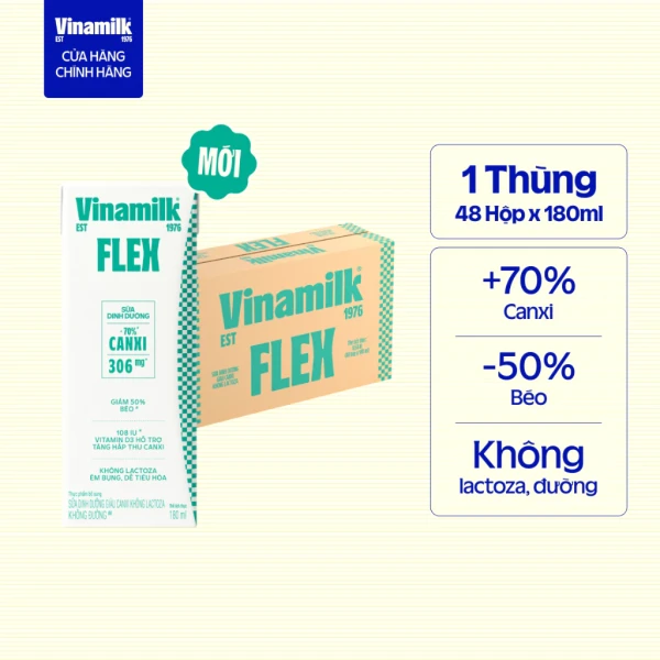 Trải nghiệm sữa Flex không lactoza: Lựa chọn an toàn cho người không dung nạp lactose