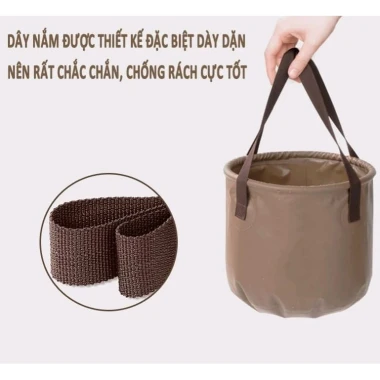 Thùng Nhựa Gấp Gọn 20L Đựng Nước Cắm Trại Dã Ngoại Du Lịch Giá Cực Tốt 8 Thùng Nhựa Gấp Gọn 20L Đựng Nước Cắm Trại Dã Ngoại Du Lịch Giá Cực Tốt 8
