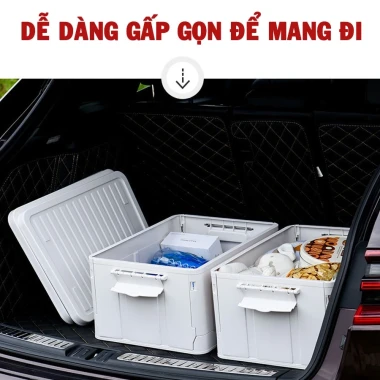 Thùng Nhựa Gấp Gọn Tiện Lợi - Đựng Quần Áo, Sách Vở, Đồ Chơi, Cốp Oto - 119k 3 Thùng Nhựa Gấp Gọn Tiện Lợi - Đựng Quần Áo, Sách Vở, Đồ Chơi, Cốp Oto - 119k 3