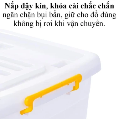 Thùng nhựa Việt Nhật 10L-30L có nắp khóa, đựng đồ chơi, quần áo giá rẻ 52207đ 6