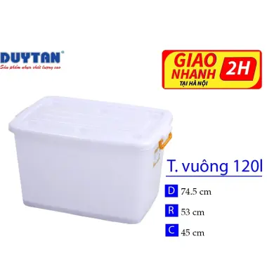 Thùng Nhựa Vuông 120L-220L Duy Tân Giá Rẻ Mua 380k Thay Vì 456k Hà Nội 4