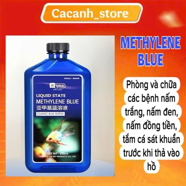 Hình ảnh sản phẩm Thuốc Xanh Methylen Blue Trị Bệnh Cá Cảnh, Nấm Ký Sinh Trùng - Giá Tốt 35000đ