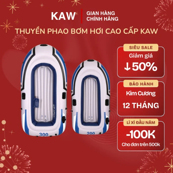 Hình ảnh sản phẩm Thuyền Hơi Câu Cá Cao Cấp Cho 2-3 Người KAW Giảm Giá Cực Sốc Chỉ Còn 949k!