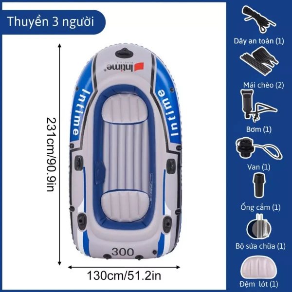 Hình ảnh sản phẩm Thuyền Hơi Câu Cá Cao Cấp Cho 2-3 Người KAW Giảm Giá Cực Sốc Chỉ Còn 949k!