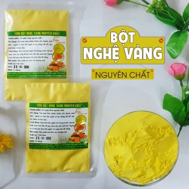 Tinh bột nghệ vàng nguyên chất 100% giảm 23% - 8000đ/hộp 50gr, 20gr, 10gr từ Chợ Quê 6