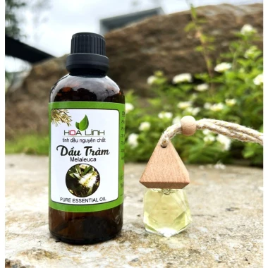 Tinh Dầu Tràm Huế Nguyên Chất 100% - Giảm Căng Thẳng, Tặng Vỏ Lọ Tươi Thơm 50ml HOALINH 5