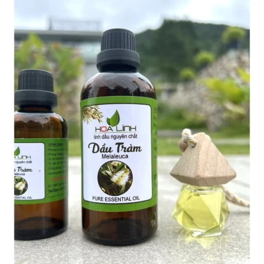 Tinh Dầu Tràm Huế Nguyên Chất 100% - Giảm Căng Thẳng, Tặng Vỏ Lọ Tươi Thơm 50ml HOALINH 7