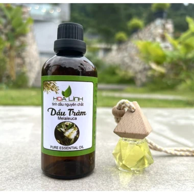 Tinh Dầu Tràm Huế Nguyên Chất 100% - Giảm Căng Thẳng, Tặng Vỏ Lọ Tươi Thơm 50ml HOALINH 8