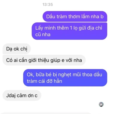 Tinh dầu tràm Huế nguyên chất cho bé - Giảm giá còn 169k (100ml) 5 Tinh dầu tràm Huế nguyên chất cho bé - Giảm giá còn 169k (100ml) 5