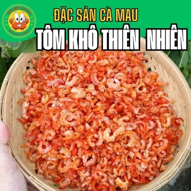 Tôm Khô Thiên Nhiên Cà Mau Không Phẩm Màu, Bảo Quản Tự Nhiên Giá 285k 2