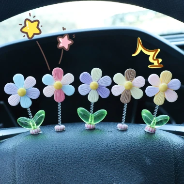 TOP Charm Trang Trí Nội Thất Xe Ô Tô, Bàn Làm Việc - Bông Hoa, Động Vật Đáng Yêu Giá Chỉ 23999đ 7