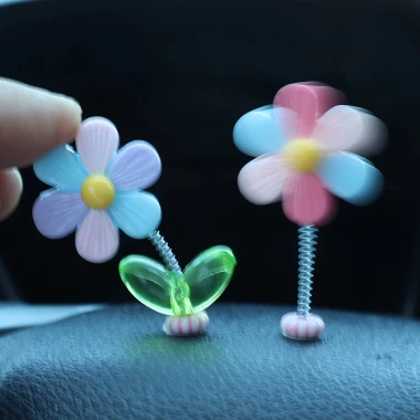 TOP Charm Trang Trí Nội Thất Xe Ô Tô, Bàn Làm Việc - Bông Hoa, Động Vật Đáng Yêu Giá Chỉ 23999đ 8