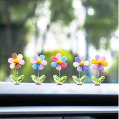 TOP Charm Trang Trí Nội Thất Xe Ô Tô, Bàn Làm Việc - Bông Hoa, Động Vật Đáng Yêu Giá Chỉ 23999đ 9