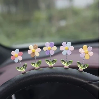 TOP Charm Trang Trí Nội Thất Xe Ô Tô, Bàn Làm Việc - Bông Hoa, Động Vật Đáng Yêu Giá Chỉ 23999đ 10